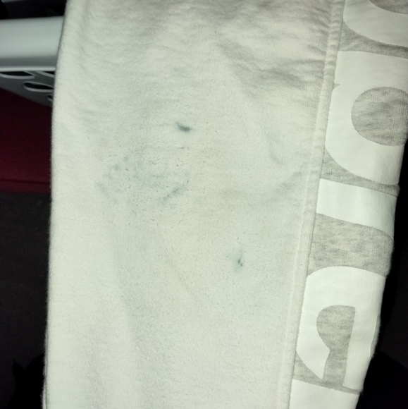 SUPREME "SIDELINE" HOODIE WHT/GREY SZ. LARGE - Picture 7 of 7